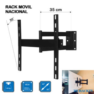 rack movil para tv de 40 a 60 pulgadas 